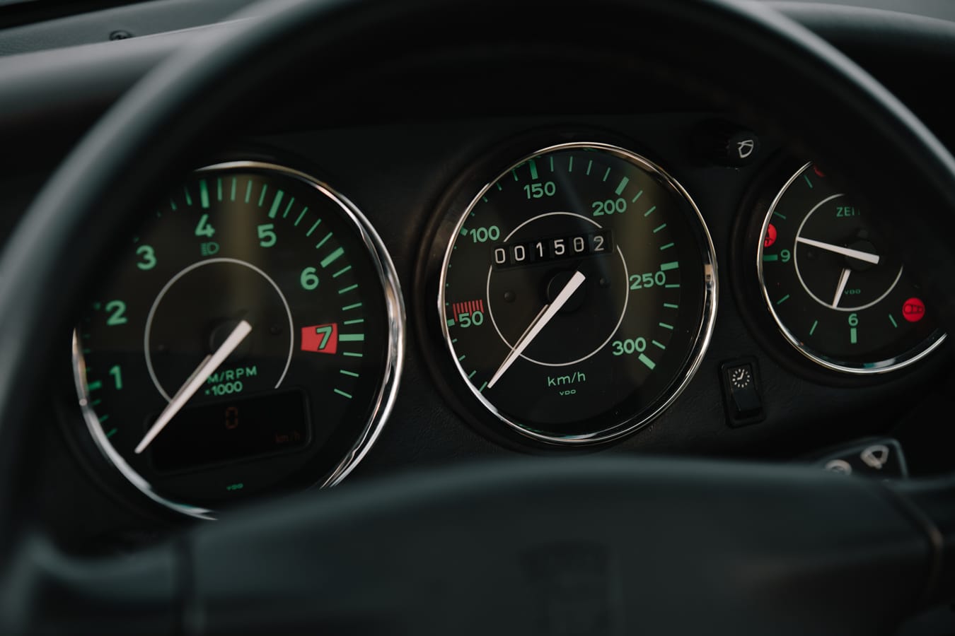 Rundinstrumente der GREEN MACHINE im Retro-Look