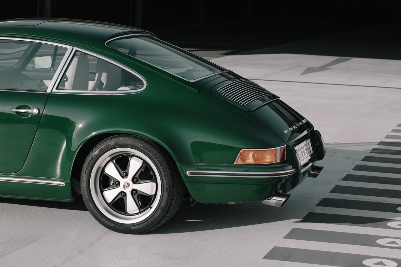 THE GREEN MACHINE, Heckpartie mit Fuchs-Felge